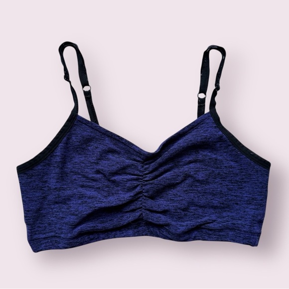 Beyond Yoga Spacedye Purple and Black Sports Bra - Picture 1 of 9